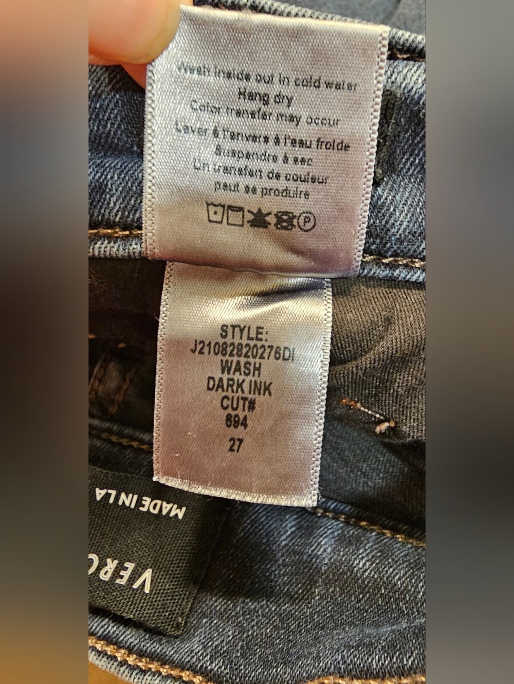 Veronica Beard Carly Kick-Flare High-Rise Jeans Dark Ink Wash Sz 27 MSRP $239 - Picture 10 of 10